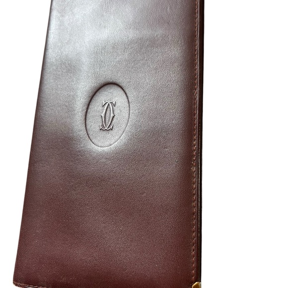 CARTIER Long Bill Mastrin Wallet - Bordeaux Leather. Beautiful condition!! - Picture 2 of 14
